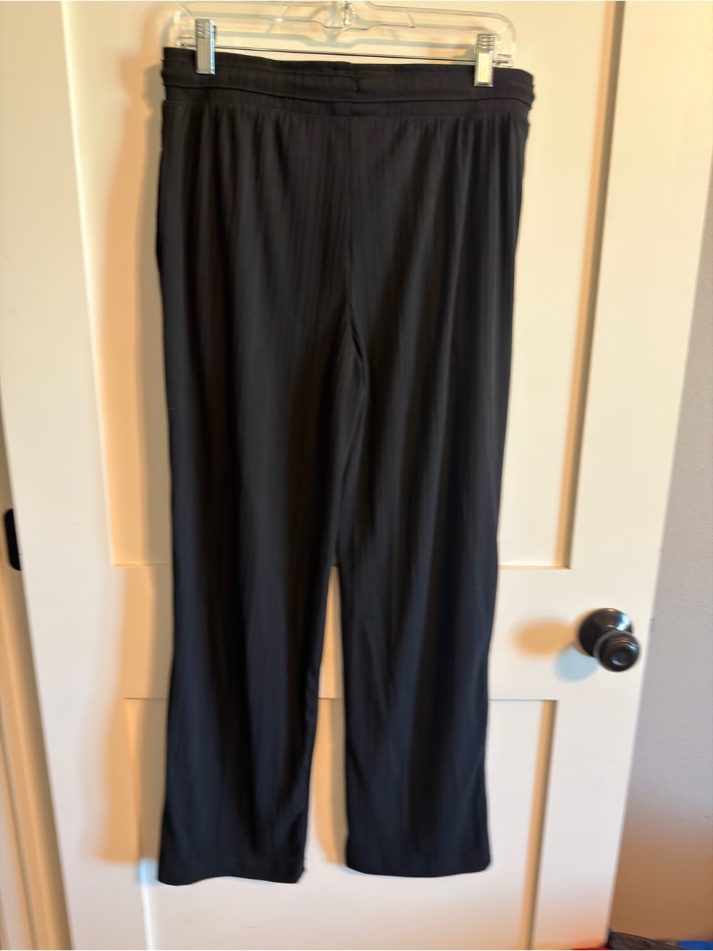 Pro Player Black Ribbed Wide-Leg Drawstring Pants - Picture 4 of 6